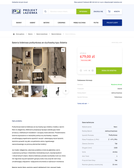 wdrożenie sklepu internetowego wersja desktopowa